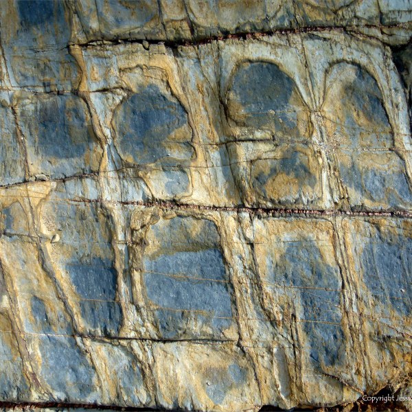 Rock texture and pattern at Garretstown in County Cork