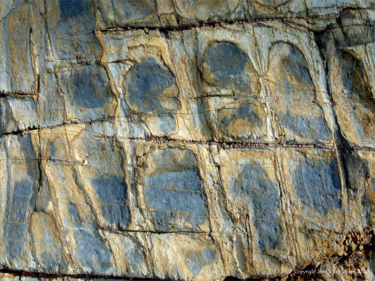 Rock texture and pattern at Garretstown in County Cork