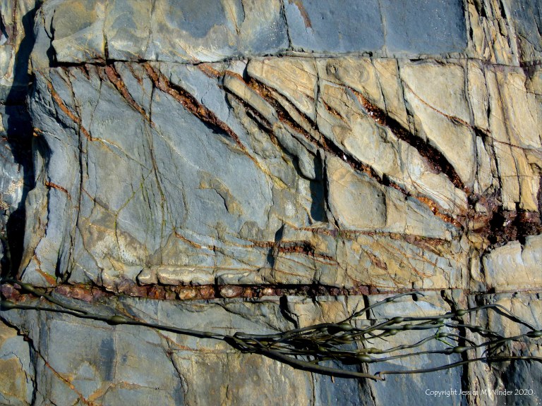 Rock texture and pattern at Garretstown in County Cork
