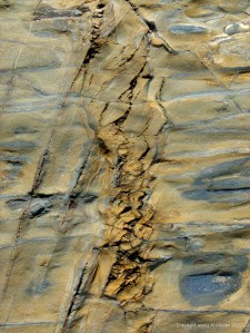 Rock texture and pattern at Garretstown in County Cork