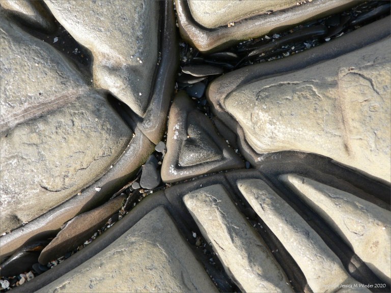 Natural abstract patterns in rocks