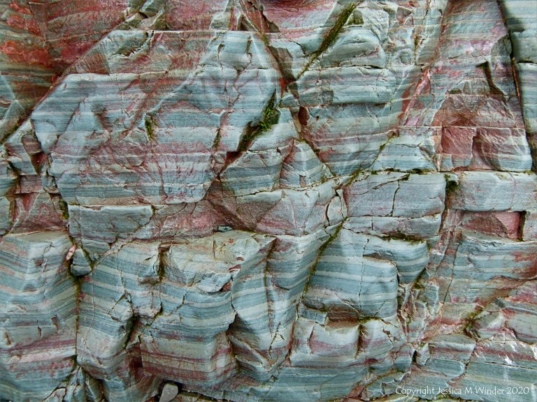 Natural abstract pattern and texture in rocks