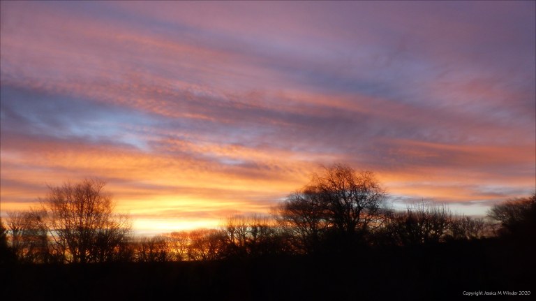 Sky at sunrise in Charlton Down