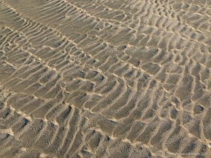 Sand ripple patterns on the beach