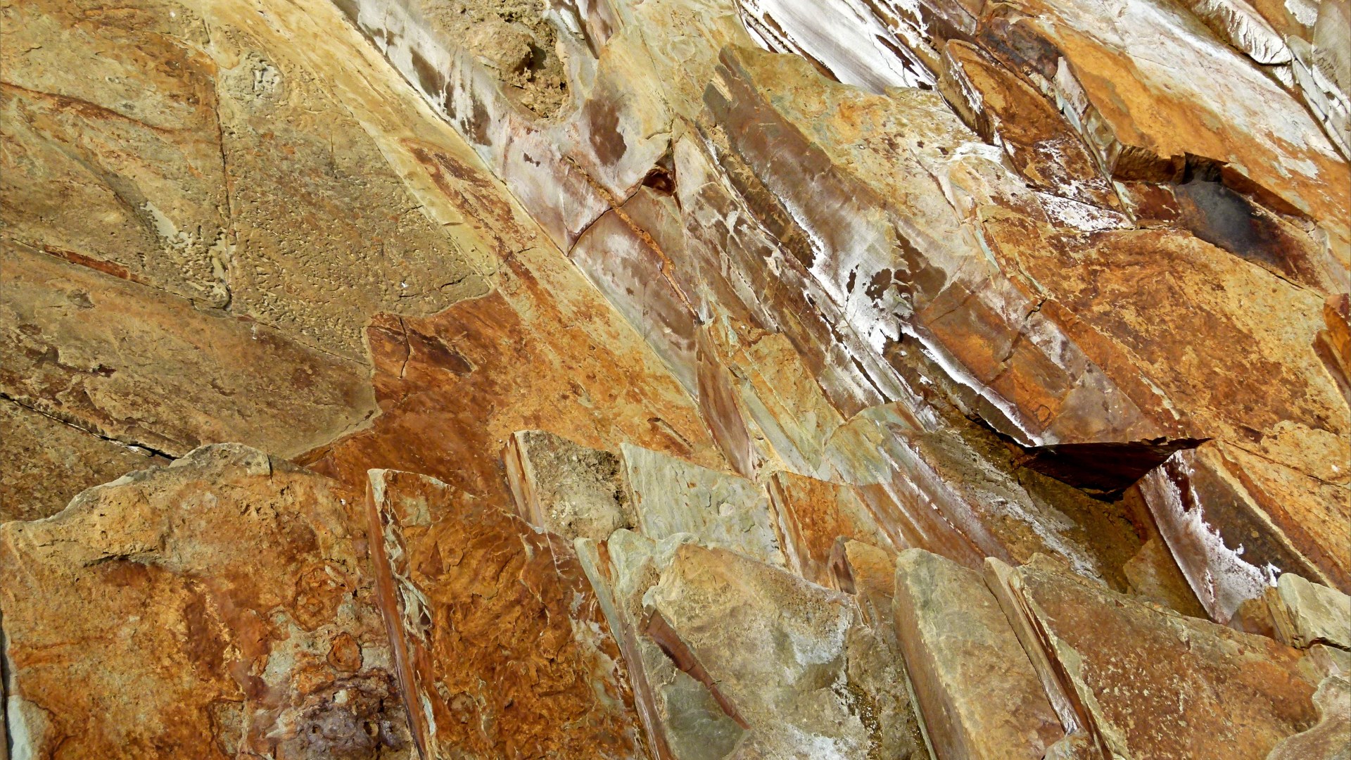 Natural patterns in rocks