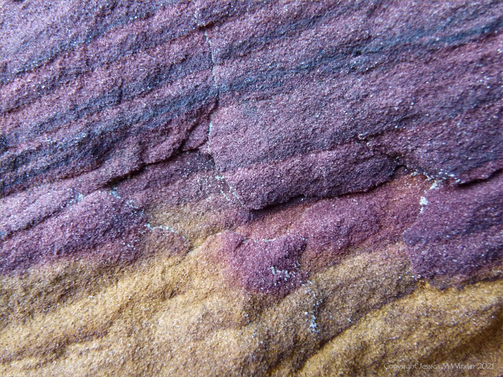 Close-up of natural pattern and texture in rock