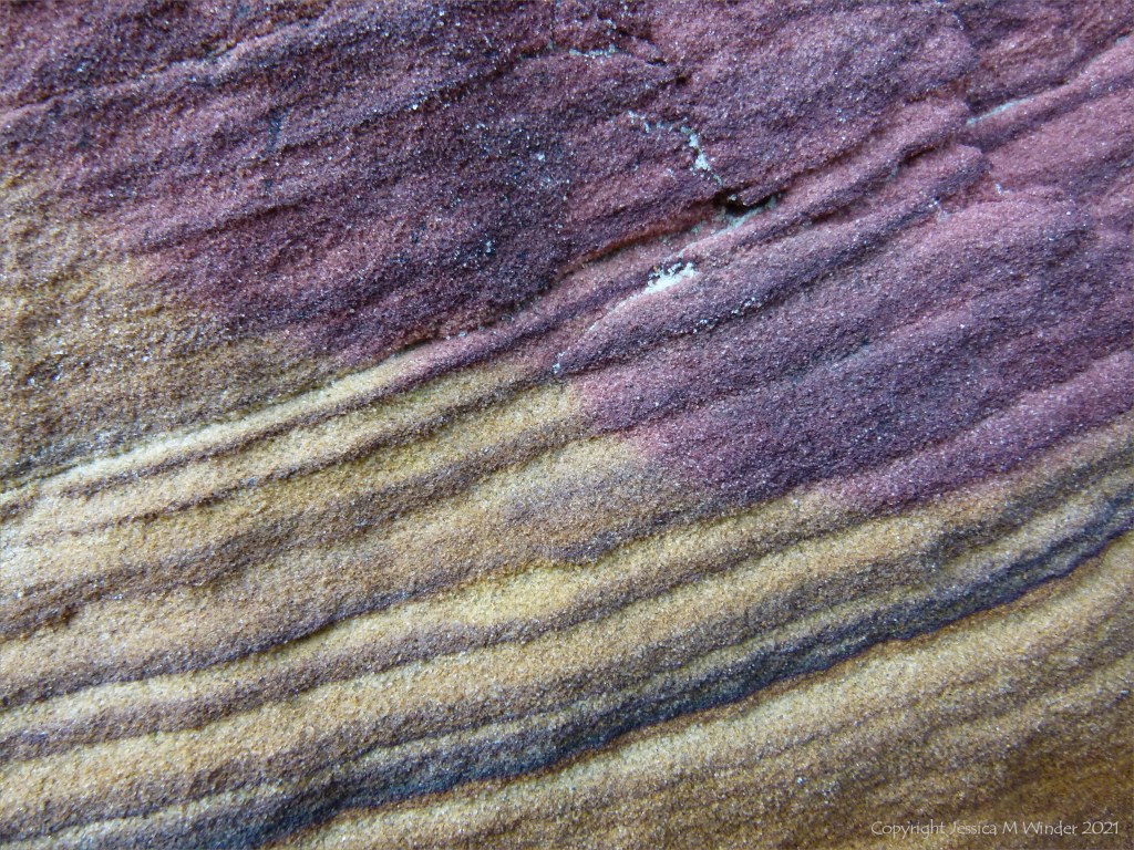 Close-up of natural pattern and texture in rock