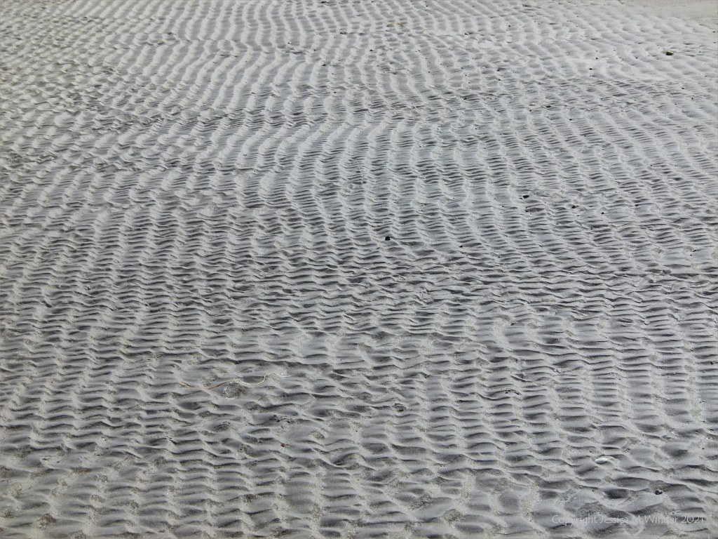 Natural patterns and texture in sand