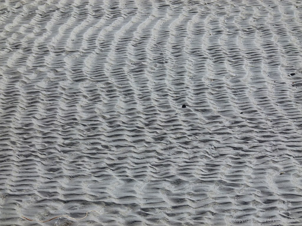 Natural patterns and texture in sand