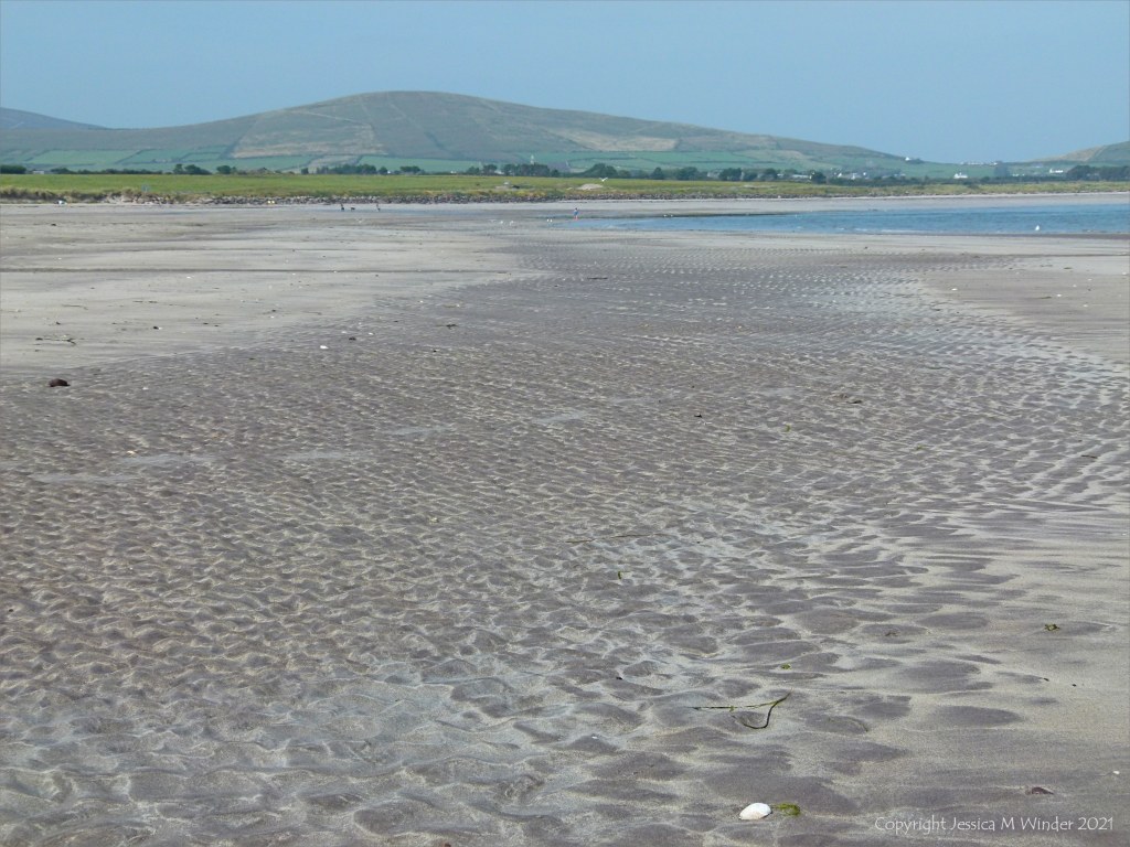 Sandy beach with ripples at Ventry Bay