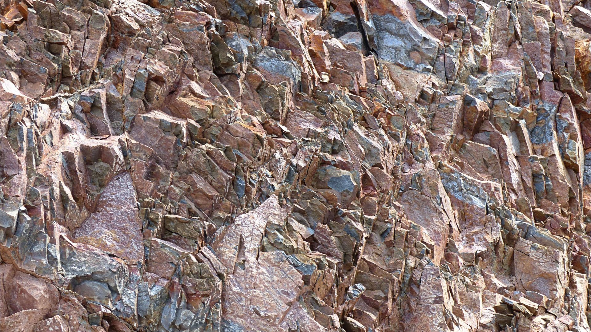Natural rock pattern and texture in sedimentary Silurian strata